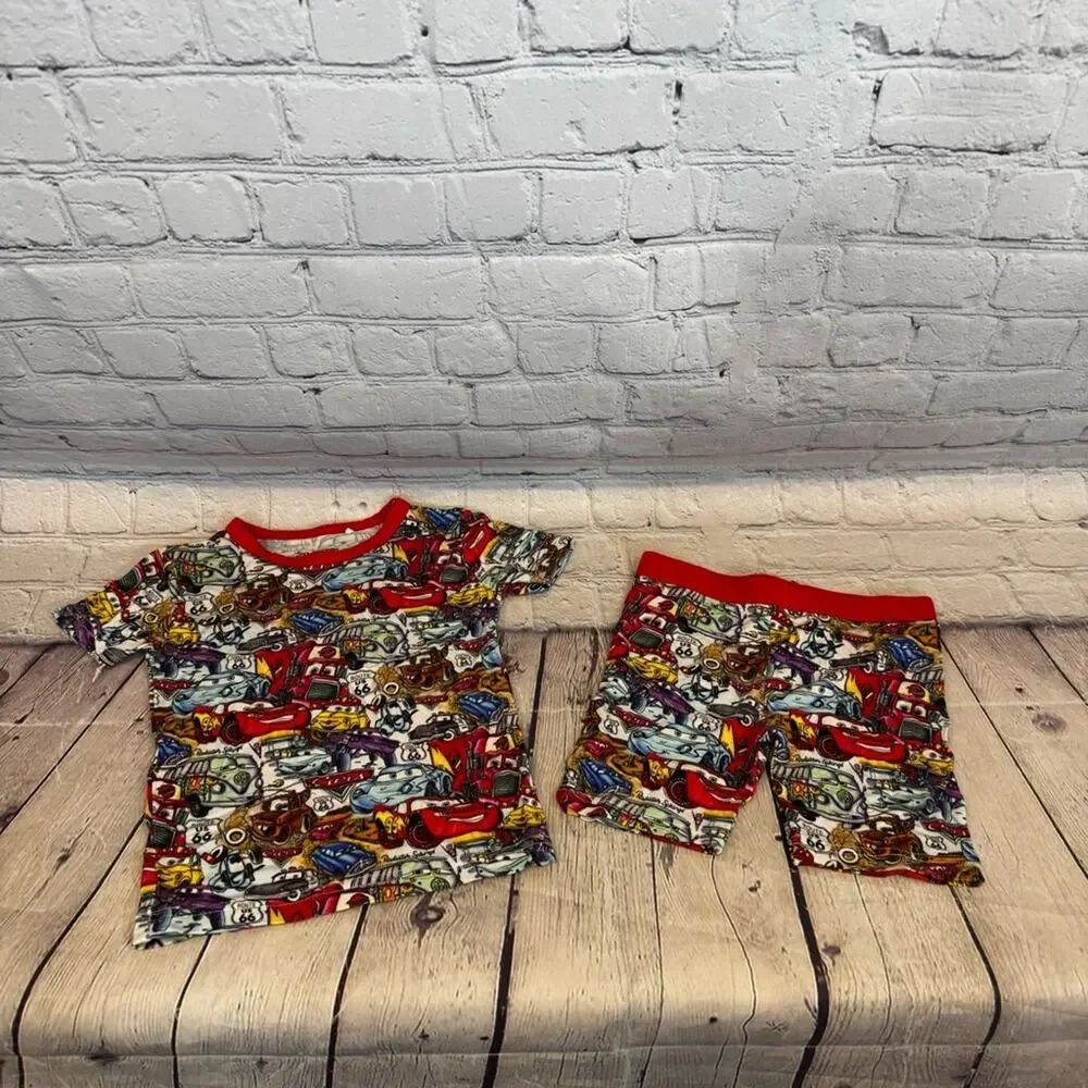 Showstoppers Cars Pattern Bamboo Short Set